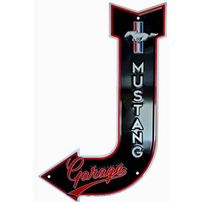 GE Mustang Garage Bent Arrow sign